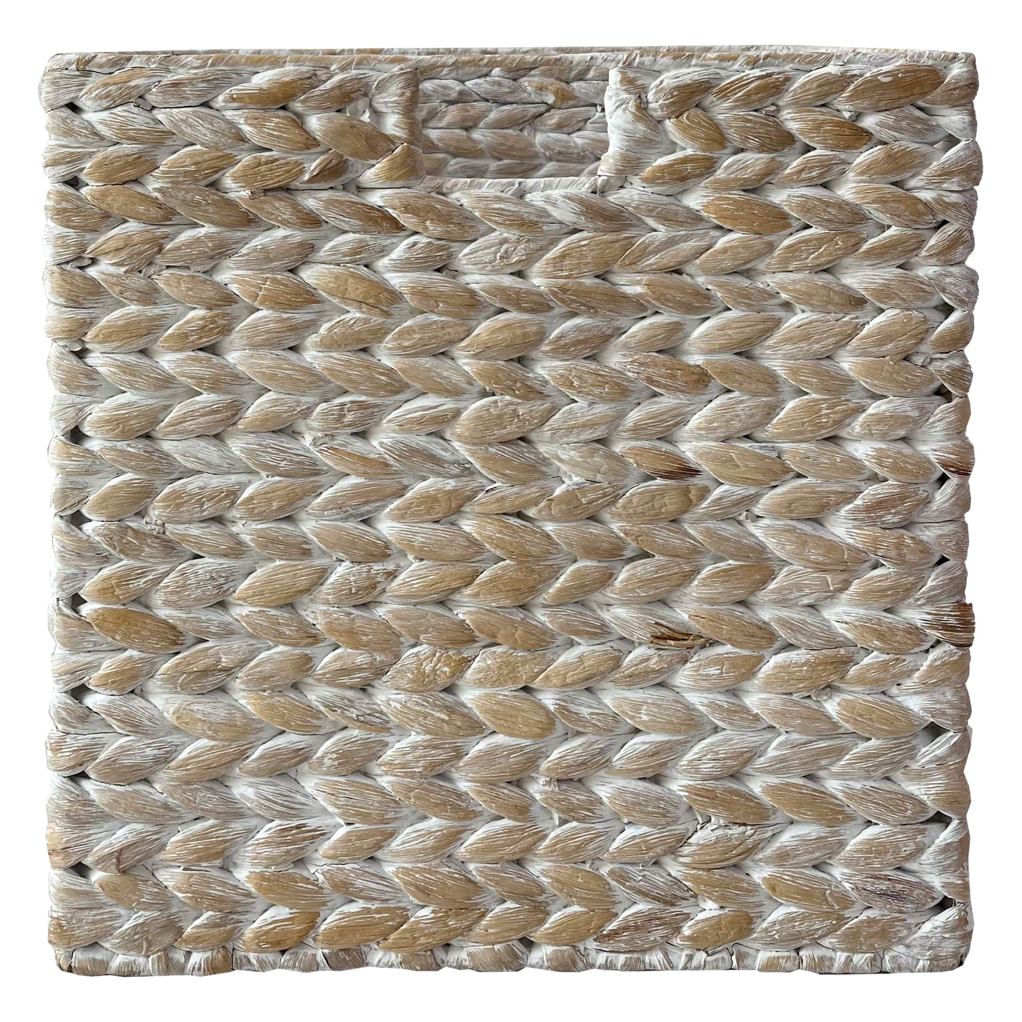 Large Whitewashed Cube Basket by Ashland®